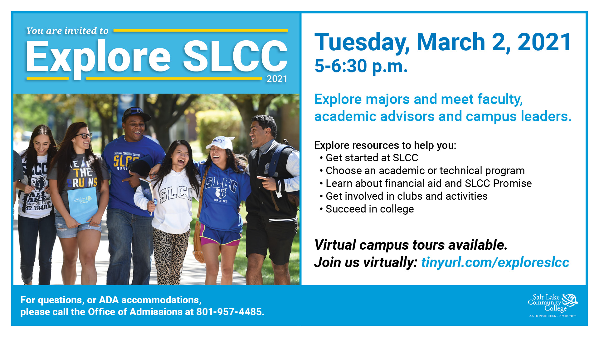 You are Invited To Explore SLCC SLCC