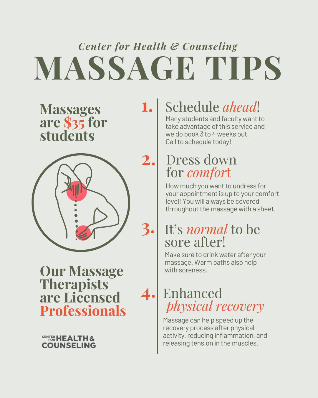 Massage services