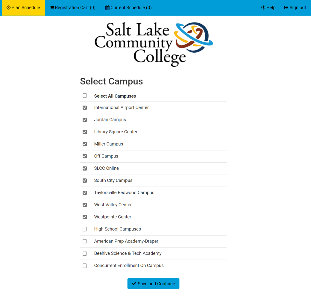 Register for Classes SLCC