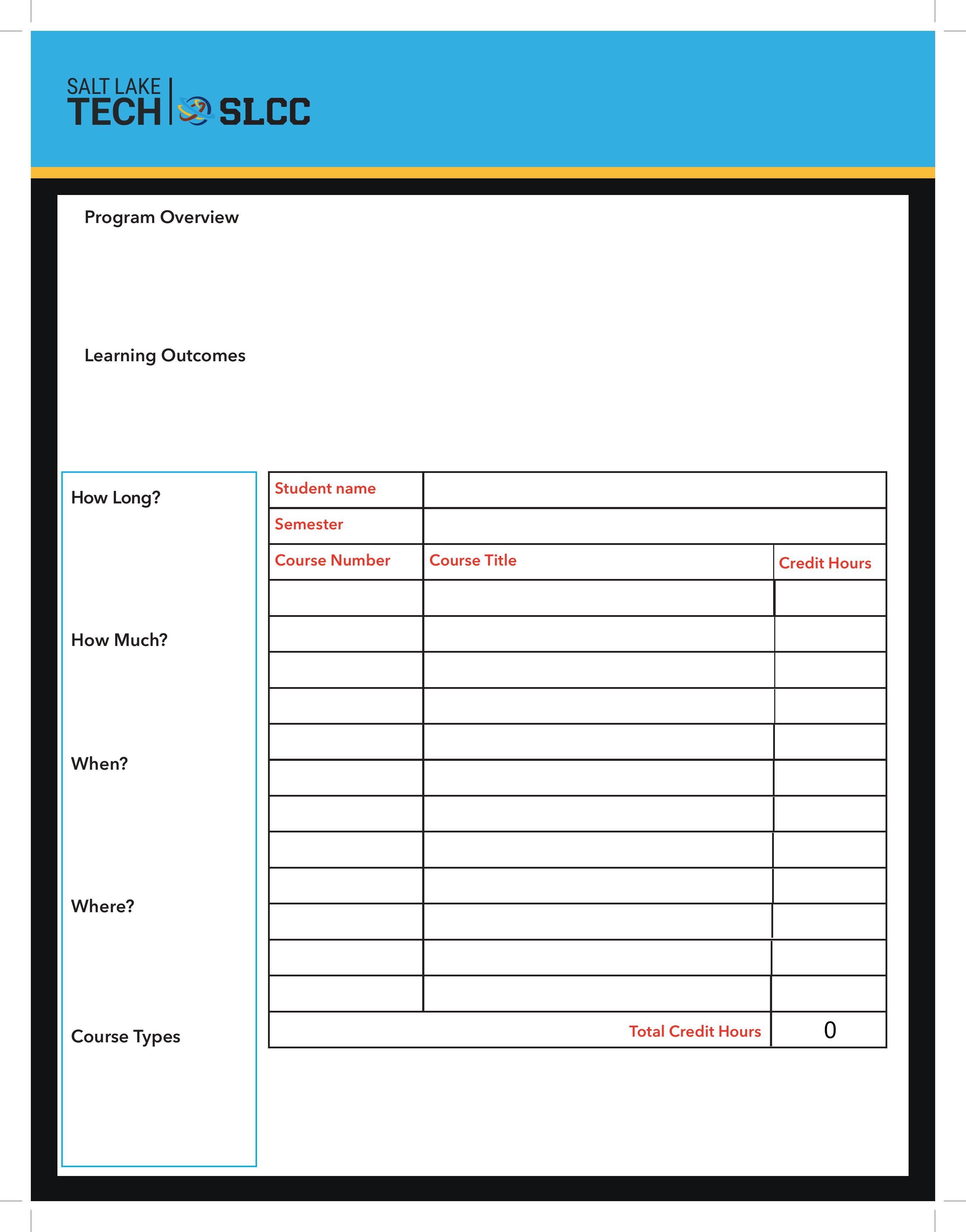 Student orientation worksheet