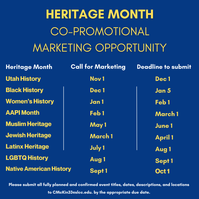 Heritage Month Co Promotional Graphic