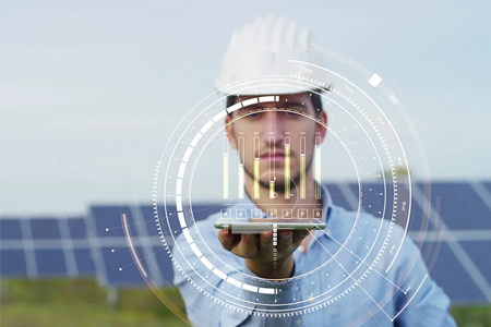 a man climbing a telephone pole